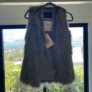 Unreal Fur Racoon Vest NWT XS The RealReal certified